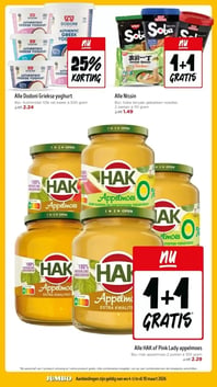 Alle Dodoni Griekse yoghurt aanbieding bij Jumbo – geldig van 04.03.2026 t/m 10.03.2026