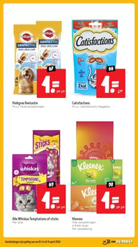 Alle Whiskas Temptations of sticks aanbieding bij Jumbo – geldig van 08.04.2026 t/m 14.04.2026