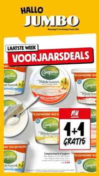Campina kwark of yoghurt aanbieding bij Jumbo – geldig van 11.03.2026 t/m 17.03.2026