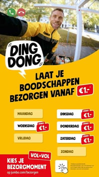 LAAT JE BOODSCHAPPEN BEZORGEN VANAF €1.- aanbieding bij Jumbo – geldig van 11.03.2026 t/m 17.03.2026