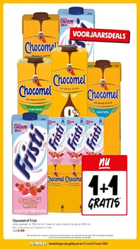 Chocomel of Fristi aanbieding bij Jumbo – geldig van 11.03.2026 t/m 17.03.2026