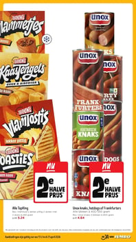 Unox knaks, hotdogs of Frankfurters aanbieding bij Jumbo – geldig van 15.04.2026 t/m 21.04.2026