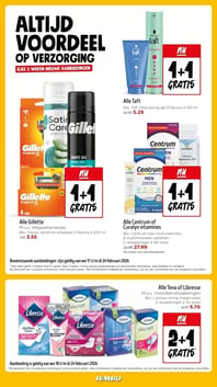 Alle Gillette aanbieding bij Jumbo – geldig van 18.02.2026 t/m 24.02.2026