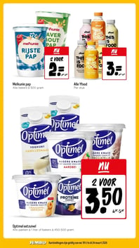 Melkunie pap aanbieding bij Jumbo – geldig van 18.03.2026 t/m 24.03.2026