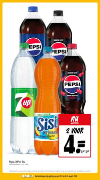 Pepsi, 7UP of Sisi aanbieding bij Jumbo – geldig van 18.03.2026 t/m 24.03.2026