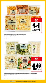 Jumbo minikrieltjes, partjes of opbakaardappelen aanbieding bij Jumbo – geldig van 18.03.2026 t/m 24.03.2026