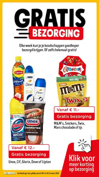 Unox, Cif, Glorix, Dove of Lipton aanbieding bij Jumbo – geldig van 18.03.2026 t/m 24.03.2026