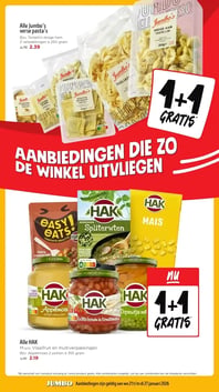 Alle HAK aanbieding bij Jumbo – geldig van 21.01.2026 t/m 27.01.2026