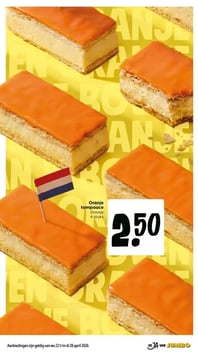 Oranje tompouce aanbieding bij Jumbo – geldig van 22.04.2026 t/m 28.04.2026