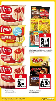 Mona pudding aanbieding bij Jumbo – geldig van 22.04.2026 t/m 28.04.2026