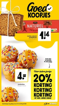 Vers Jumbo gebak aanbieding bij Jumbo – geldig van 22.04.2026 t/m 28.04.2026