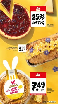 Jumbo's tulband lemon poppy smaak aanbieding bij Jumbo – geldig van 25.03.2026 t/m 31.03.2026