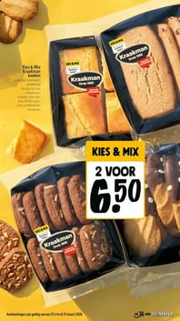 Kies & Mix Kraakman koeken aanbieding bij Jumbo – geldig van 25.03.2026 t/m 31.03.2026