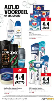 Alle Dove, Axe, Rexona of Vaseline aanbieding bij Jumbo – geldig van 25.03.2026 t/m 31.03.2026