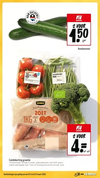 Combikorting groente aanbieding bij Jumbo – geldig van 25.03.2026 t/m 31.03.2026