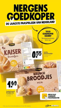 KAISER broodjes aanbieding bij Jumbo – geldig van 25.03.2026 t/m 31.03.2026