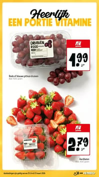 Rode of blauwe pitloze druiven aanbieding bij Jumbo – geldig van 25.03.2026 t/m 31.03.2026