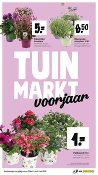 Kleurrijke bloeiers* aanbieding bij Jumbo – geldig van 29.04.2026 t/m 05.05.2026