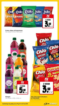 Croky chips of Explosions aanbieding bij Jumbo – geldig van 29.04.2026 t/m 05.05.2026