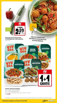 Vivera vleesvervangers aanbieding bij Jumbo – geldig van 29.04.2026 t/m 05.05.2026