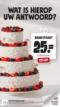 BRUIDSTAART aanbieding bij Jumbo – geldig van 29.04.2026 t/m 05.05.2026