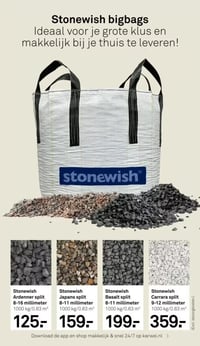 Stonewish Japans split 8-11 millimeter aanbieding bij Karwei – geldig van 02.02.2026 t/m 08.02.2026