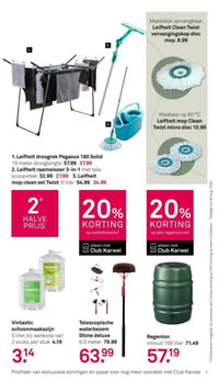 Leifheit droogrek Pegasus 180 Solid aanbieding bij Karwei – geldig van 02.02.2026 t/m 08.02.2026
