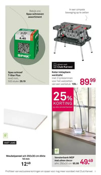 Meubelpaneel wit 250x30 cm dikte 18 mm aanbieding bij Karwei – geldig van 02.02.2026 t/m 08.02.2026