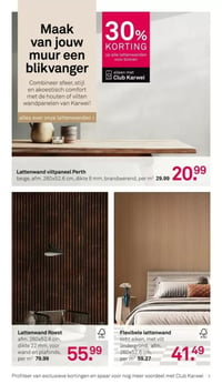 Lattenwand viltpaneel Perth aanbieding bij Karwei – geldig van 02.02.2026 t/m 08.02.2026