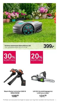 Black+Decker tuinruimer 3000 W BEBLV300SB aanbieding bij Karwei – geldig van 02.02.2026 t/m 08.02.2026