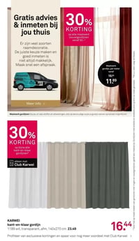 KARWEI kant-en-klaar gordijn aanbieding bij Karwei – geldig van 05.01.2026 t/m 11.01.2026