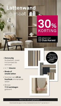 Lattenwand op maat aanbieding bij Karwei – geldig van 07.04.2026 t/m 12.04.2026