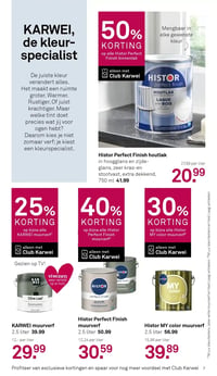 Histor Perfect Finish muurverf aanbieding bij Karwei – geldig van 07.04.2026 t/m 12.04.2026