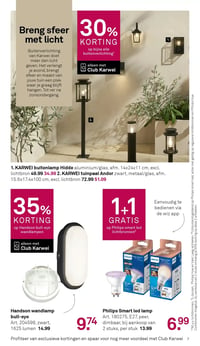 KARWEI buitenlamp Hidde aluminium/glas, afm. 14x24x11 cm, excl. lichtbron aanbieding bij Karwei – geldig van 07.04.2026 t/m 12.04.2026