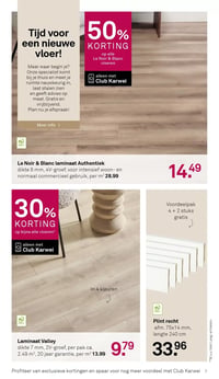 Le Noir & Blanc laminaat Authentiek aanbieding bij Karwei – geldig van 07.04.2026 t/m 12.04.2026