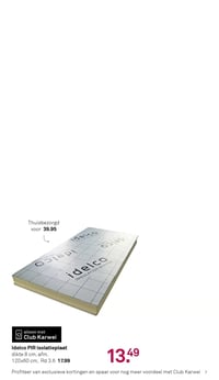 Idelco PIR isolatieplaat aanbieding bij Karwei – geldig van 07.04.2026 t/m 12.04.2026