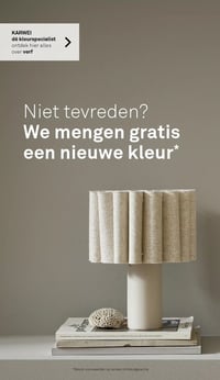 Niet tevreden? We mengen gratis een nieuwe kleur* aanbieding bij Karwei – geldig van 07.04.2026 t/m 12.04.2026