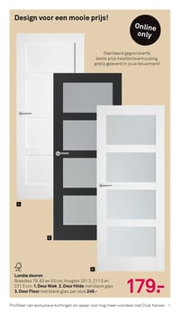Deur Floor met blank glas aanbieding bij Karwei – geldig van 07.04.2026 t/m 12.04.2026