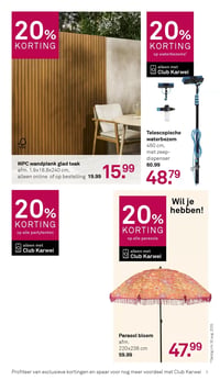 WPC wandplank glad teak aanbieding bij Karwei – geldig van 07.04.2026 t/m 12.04.2026