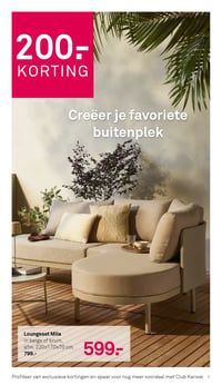 Loungeset Mila aanbieding bij Karwei – geldig van 07.04.2026 t/m 12.04.2026