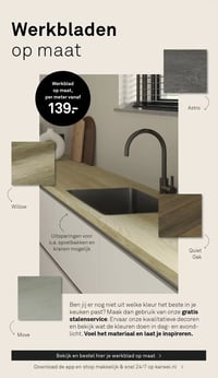 Werkblad op maat aanbieding bij Karwei – geldig van 07.04.2026 t/m 12.04.2026