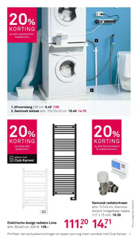 Sanivesk lekbak afm. 70x70x10 cm aanbieding bij Karwei – geldig van 09.02.2026 t/m 15.02.2026