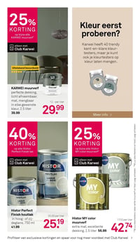 Histor MY color muurverf aanbieding bij Karwei – geldig van 09.02.2026 t/m 15.02.2026