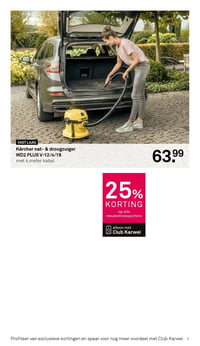 Kärcher nat- & droogzuiger WD2 PLUS V-12/4/18 aanbieding bij Karwei – geldig van 09.02.2026 t/m 15.02.2026