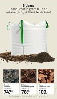 Biologische universele potgrond aanbieding bij Karwei – geldig van 09.02.2026 t/m 15.02.2026