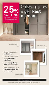 Lundia & CanDo maatwerkkasten aanbieding bij Karwei – geldig van 09.02.2026 t/m 15.02.2026