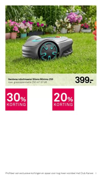Gardena robotmaaier Sileno Minimo 250 aanbieding bij Karwei – geldig van 09.02.2026 t/m 15.02.2026