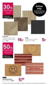 Vinyl vloer Toulouse visgraat, beige houtlook, 4 meter breed, per m² 23.- aanbieding bij Karwei – geldig van 09.02.2026 t/m 15.02.2026