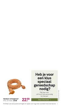 Handson verlengsnoer¹ aanbieding bij Karwei – geldig van 09.03.2026 t/m 15.03.2026