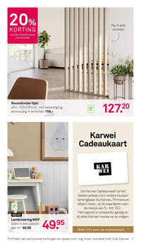 Roomdivider Opti aanbieding bij Karwei – geldig van 09.03.2026 t/m 15.03.2026